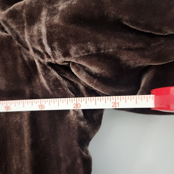 Classic Brown Velvet Women's Jacket, Size Large - Picture 6 of 7